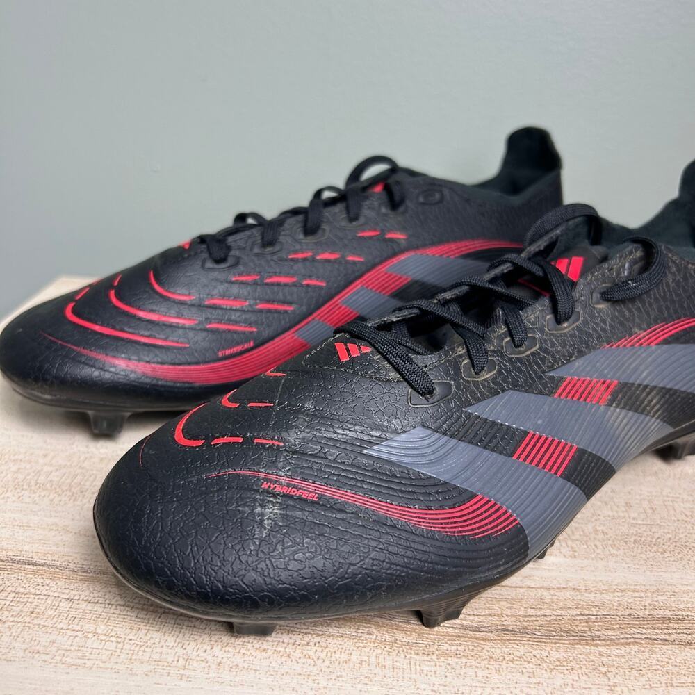 Adidas Predator FG Soccer Shoes Black Red Men’s Size 10 Firm Ground Football - Picture 8 of 8